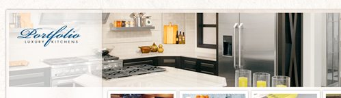 Web Design for Portfolio Luxury Kitchens