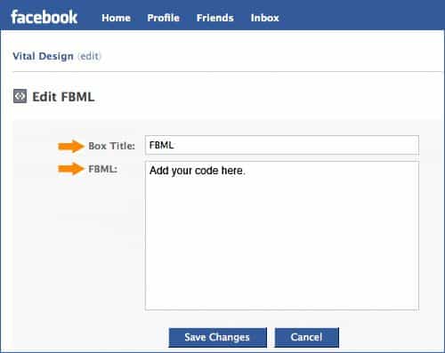 Fanpage On Facebook With Custom Html