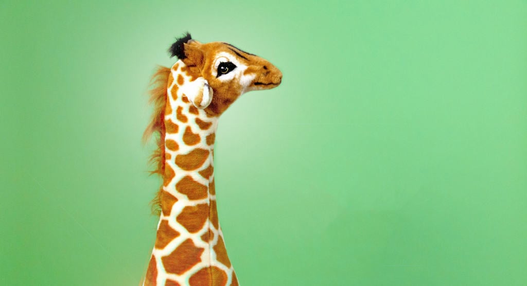 A stuffed giraffe