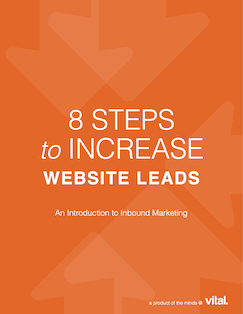8 Steps to Increase Website Leads ebook cover