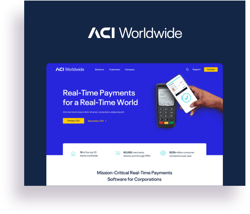 ACI Worldwide Website Launch