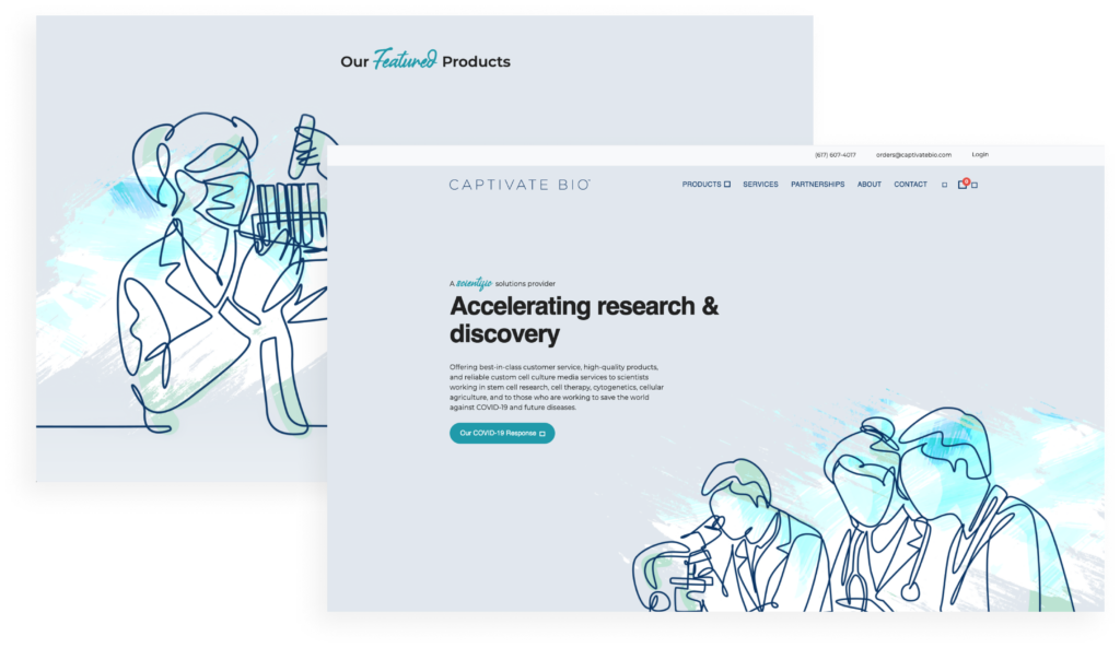 Captivate Bio | Website 2 Captivate Bio Before 2
