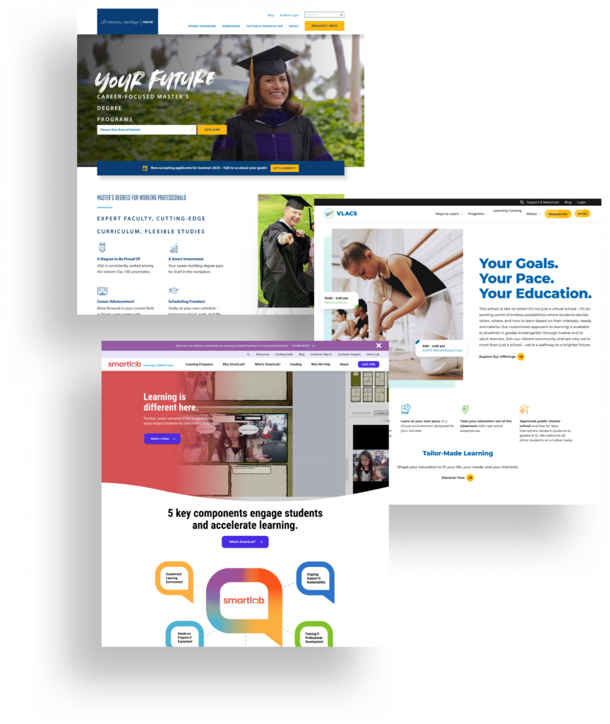 Education Technology Websirtes Graphic