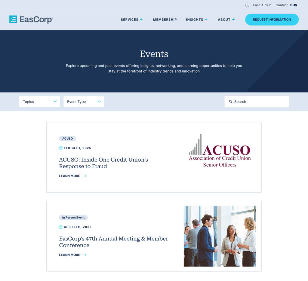 EasCorp Events