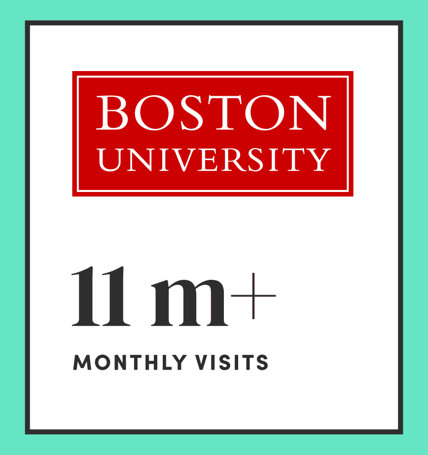 Boston University: 11m+ monthly visits
