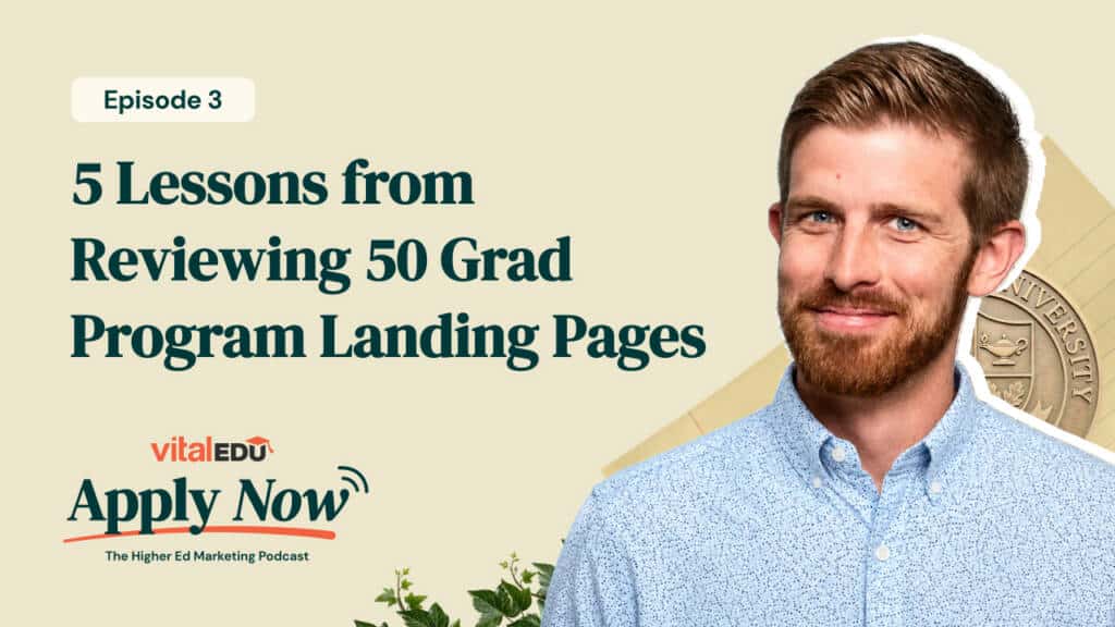 Apply Now - Higher Education Marketing Podcast 10 YT Thumb Getman